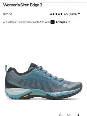 Merrell Women's Siren Edge 3 Trail Running Shoes in rock blue